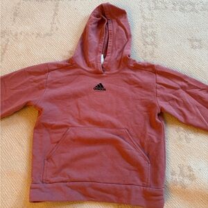 adidas Kids Hoodie in Rust Red
